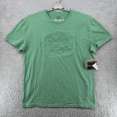 Friends Central Perk Women's Top 2XL Green Embossed Tee Short Sleeve Crew Neck