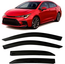 2019-2026 Tape-On Side Window Visor Deflectors for Toyota Corolla Sedan L LE ...