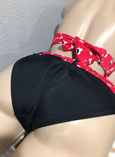 Victoria's Secret Pink Tag Poppy Halter Top Bikini Swimsuit M