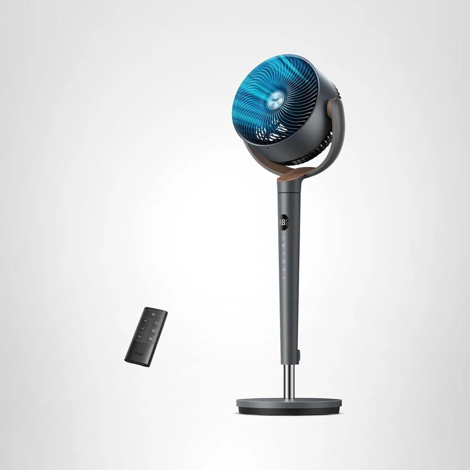 Ventilador de pie Ventilador de piso Ventilador oscilante Ventilador silencioso 9 velocidades 20dB 120° Foto 3 de 4