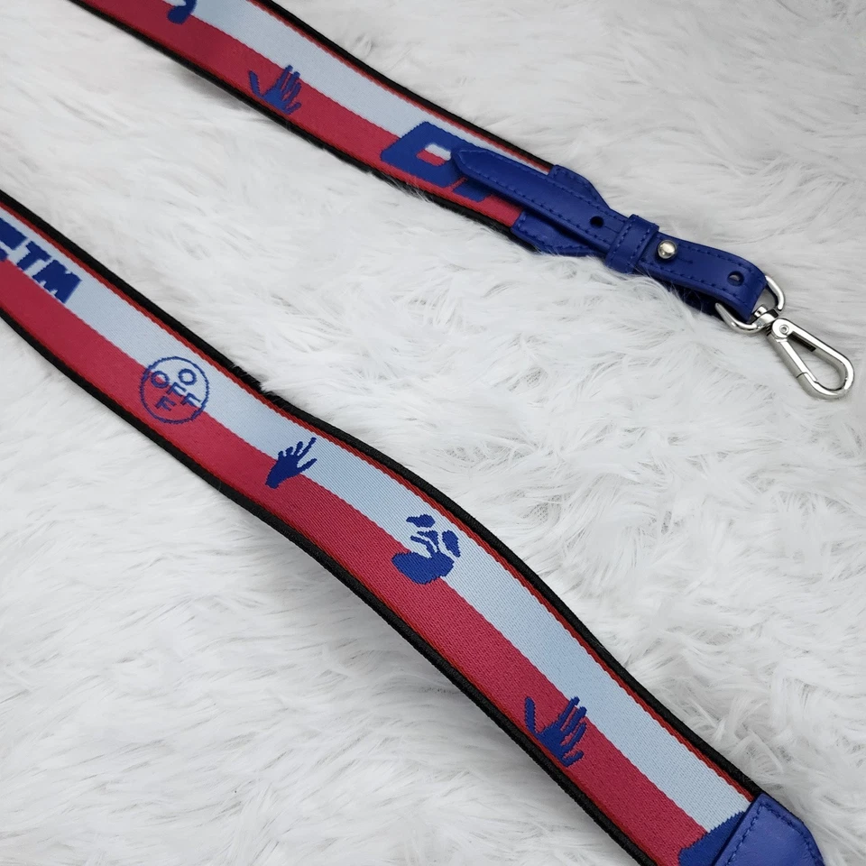 Off-White Classic Logo Shoulder Strap for Bags in Blue and Pink - Image 3 of 4