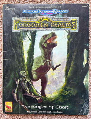 TSR Advanced Dungeons & Dragons Forgotten Realms Jungles of Chult w/ Map (1993)