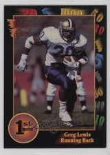 1991 Wild Card Draft Greg Lewis #68 Rookie RC 17vs. rookie card picture