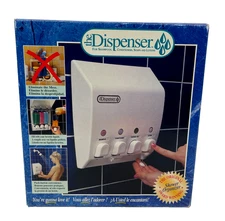 Vtg The Dispenser 4 Chamber Shower Organizer Soap Shampoo Conditioner Lotion