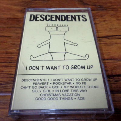 DESCENDENTS I DON'T WANT TO GROW UP CASSETTE TAPE (1987 SSTC-143) HTF TESTED