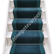 BRINTONS CARPETS BELL TWIST PEACOCK & BLUE JUNIPER STAIR RUNNER 6m x any width