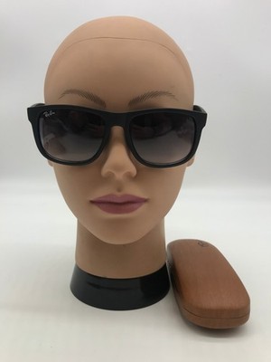 Ray-Ban RB4165 852/88 Matte Black Sunglasses Grey-Blue Lens