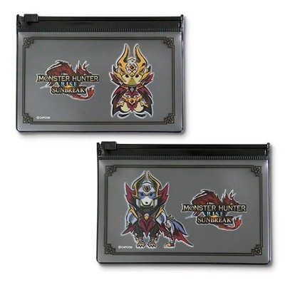 CAPCOM Monster Hunter Rise Sunbreak Slider Pouch 13x9cm/5.1x3.5'' All 2 types set