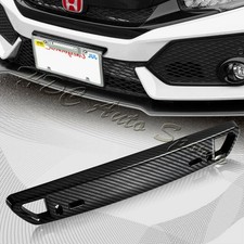 1 X Jdm Carbon Look Style Bumper Front License Plate Holder Relocate Bracket