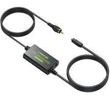 LiNKFOR 192kHz Koaxial zu Optischem Konverter SPDIF Toslink Kabel 6,6 Fuß