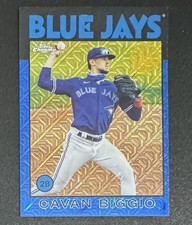 Cavan Biggio 2021 Topps Chrome 35th Anniversary Blue Mojo /150 #86TC-12