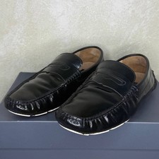Dolce & Gabbana D&G Men’s Dark Green Leather Driving Loafers EU 41.5