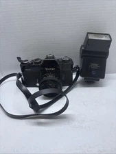 Vivitar 250/SL 35mm SLR Camera w/ Vinitar 50mm Lens UNTESTED With Auto Thyristor