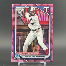 2024 Bowman Draft Kaelen Culpepper 1st Bubblegum Refractor Snack Pack #BDC-98