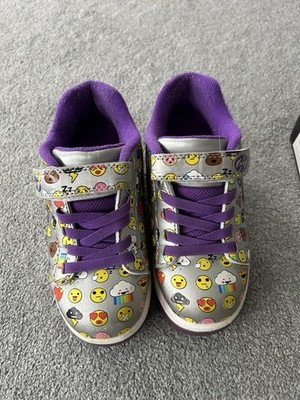 Mädchen Emoji Heelys Größe 13 kaum getragen von Neu