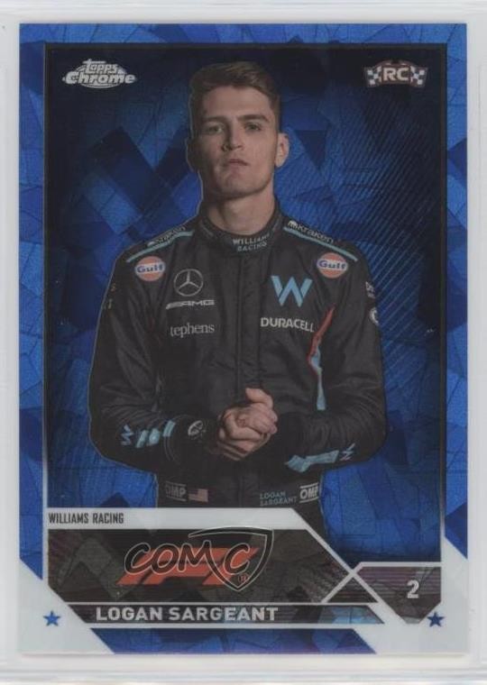 2023 Topps Chrome Sapphire Edition Formula 1 F1 Drivers Logan Sargeant #64 w1s