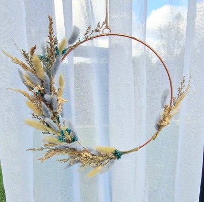 Metallring Deko 30cm loop Trockenblumen Pampas Kranz 
