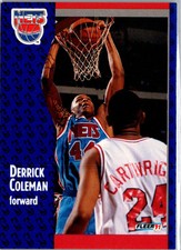 1991-92 Fleer #130 Derrick Coleman