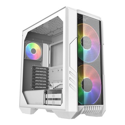 Cooler Master HAF 500 White High Airflow ATX Mid-Tower, Mesh Front Panel, Dua...