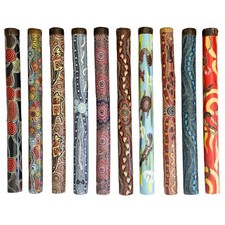 60cm / 24" Didgeridoo - Bamboo, Decorative - Aboriginal, Dot Art, Australia #2