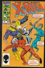 Uncanny X-Men #215 Direct Edition 1987 Marvel Comics VF/NM Sleeve and Board