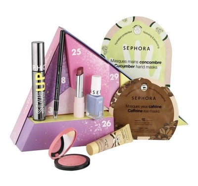Sephora Moving Lights After Calendar Makeup Set Mascara Lipstick Eyeliner