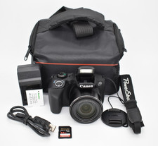 Canon PowerShot SX520 HS 16.0MP Digital Camera Black HD 42x Zoom Complete ✅