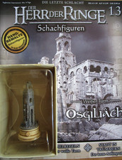 Herr der Ringe Schachfiguren Nr. 13 Osgiliath * Weisser Turm * OVP + Heft