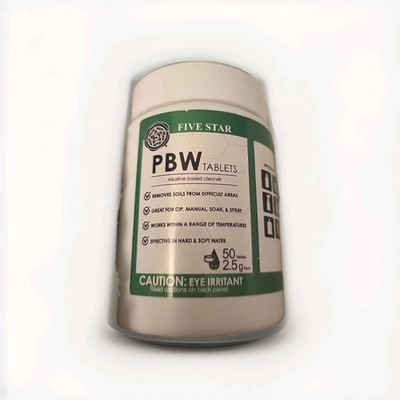 Five Star  PBW Tablet Alkaline based cleaning tablets 2.5g 50ct.