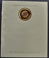 1996 Chrysler Brochure Sebring Concorde Lhs Cirrus Town Country Original 96