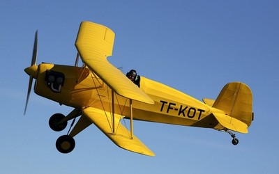 Aerokot HS-44 Mahogany Desktop Wood Airplane New Model Large Scale 1/18