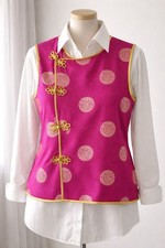 Handmade Asian Inspired Vest  One of a Kind
