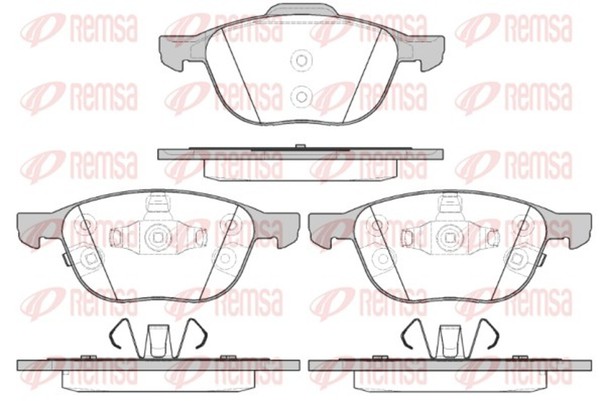 Remsa Bremsbelagsatz Scheibenbremse 1082.12 FüR Ford MAX 2 DXA CB7 CEU Van Focus-image