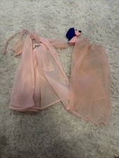 Rare Vintage Barbie 965 Nighty Negligee Pink Night Gown and Robe