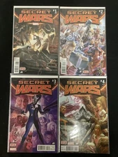 Secret Wars #1-4 Comic Lot, Marvel Comics, 1st App God Emperor Doom, 2015
