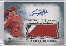 2015 Triple Threads Unity Jumbo Relics Sapphire 8/10 Garrett Richards Auto 0g4
