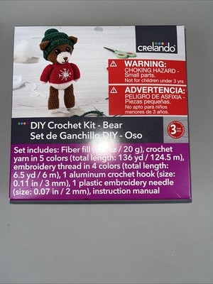 New  Craft Bear Crochet Set Crelando DIY Kit