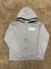 Bape Zip Up Hoodie  Busy Works  Grey