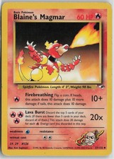 Blaine's Magmar 37/132 Uncommon Gym Heroes Pokemon Unlimited Moderately Played on eBay