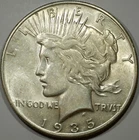 1935-S San Francisco Mint Silver Peace Dollar #45441 Key Date RARE