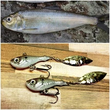 Custom Tail Spinner 3/4 oz. Casting & Jigging Search bait jigging spoon lure