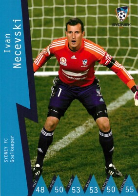 2014 2015 SYDNEY FC A-League Card IVAN NECEVSKI 1st Edition