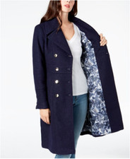 Bnwt Guess Double-breasted Walker Coat, Jacket, Colour Navy, Size Xl Rrp $360