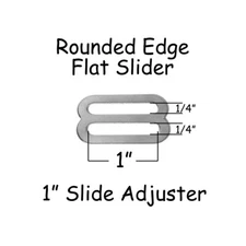 1" Metal Triglide Slides / Slide Adjusters for Adjustable Straps - Pick Qty.