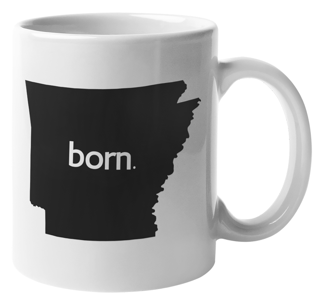 Alaska Born & AK USA State Map Outline, US Citizen Coffee & Tea Mug Cup