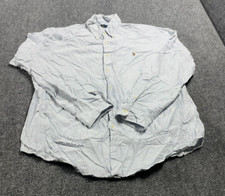 Ralph Lauren Men's Blue-Strips Dress Shirt Long Sleeve Button Closure Size XXL