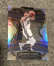2019-20 Panini Select Concourse Silver Prizm Brandon Clarke #76 Rookie Grizzlies