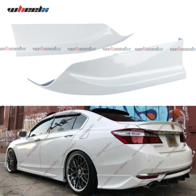 For 16-17 Honda Accord Sedan/4DR HFP-Style Painted White Rear Bumper Spoiler Lip
