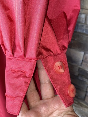 Vintage J.Gallery rain trench Coat Business Travel Pristine 9 10 Watermelon - Picture 4 of 9