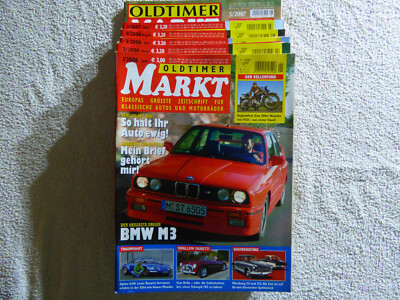 Oldtimer Markt 6St. '06-'07 BMW E30 M3 Z1 Alpine F. A. Porsche Jaguar ALFA Romeo